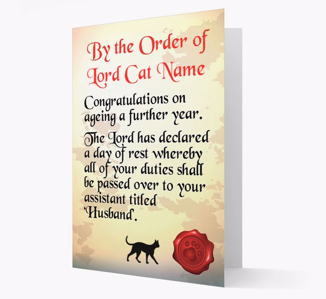 The Lord's Scroll: Personalized {breedCommonName} Card